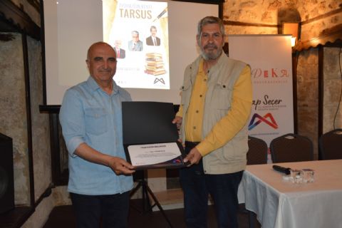 AYDINLIĞIN KENTİ TARSUS'TA ÜÇ YAZARDAN SÖYLEŞİ VE İMZA GÜNÜ -DR. HALİL ATILGAN, OSMAN HOMURLU ve UĞUR PİŞMANLIK TADEKA’DA KİTAPLARINI İMZALADI